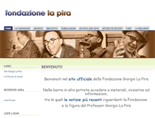 Tablet Screenshot of fondazionelapira.org